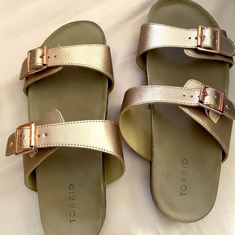 Torrid Rose Gold Sandals